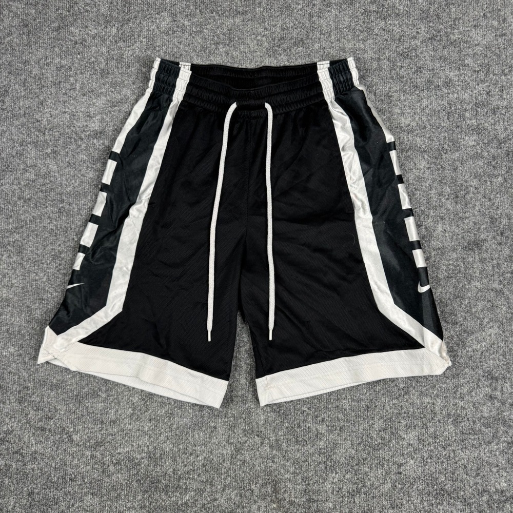 Nike Shorts Mens Size M Black Dri-Fit Basketball Athletic Mesh Drawstring Casual